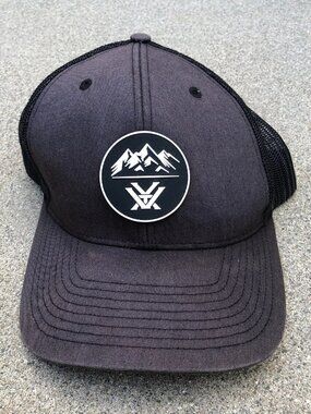 VORTEX Trucker Hat Men's Black Adjustable Cap One Size